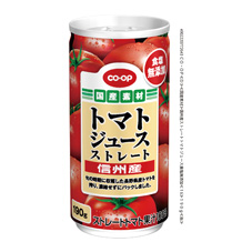 信州産ストレートトマトジュース食塩無添加 190g