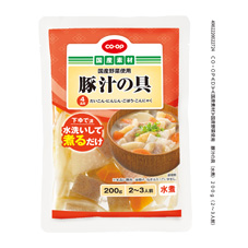 国産野菜使用 豚汁の具(水煮) 200g(2~3人前)