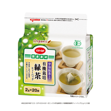 宇治抹茶入り有機栽培緑茶ティーバッグ ２ｇ×２０袋
