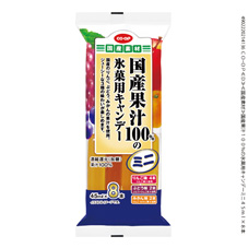 国産果汁１００％の氷菓用キャンデーミニ ４５ｍｌ×８本