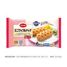 ミニワッフルドッグ（プレーン） ６本入（２１０ｇ）