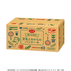 朝の応援食　豆乳とおからのパンケーキ（Ｃａ）&nbsp;２枚×１０袋