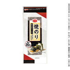 焼のり　おにぎり・おもち用（韓国産のり使用）&nbsp;３切３０枚