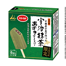 十勝産小豆で作った　宇治抹茶あずきアイスバー&nbsp;６本入