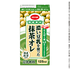 濃い豆乳を使った　抹茶オレ（たんぱく質）&nbsp;１２５ｍｌ