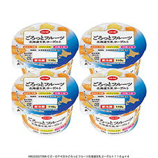 ごろっとフルーツ北海道生乳ヨーグルト&nbsp;１１０ｇ×４
