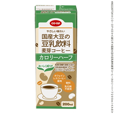 国産大豆の豆乳飲料麦芽コーヒーカロリーハーフ ２００ｍｌ
